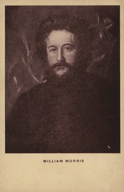 William Morris (1834-1896), angielski projektant tkanin, artysta i pisarz (litografia) autorstwa English School