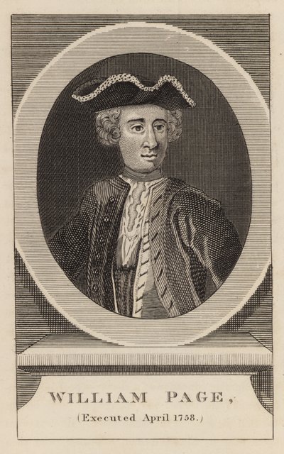 William Page, stracony w kwietniu 1758 autorstwa English School