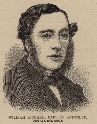 William Richard, hrabia Annesley (rycina) autorstwa English School