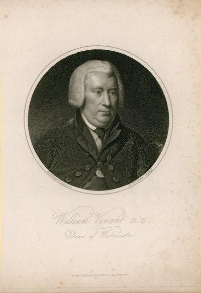 William Vincent, dziekan Westminster autorstwa English School