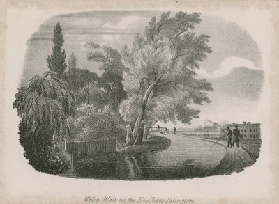 Willow Walk on the New River, Islington, Londyn autorstwa English School