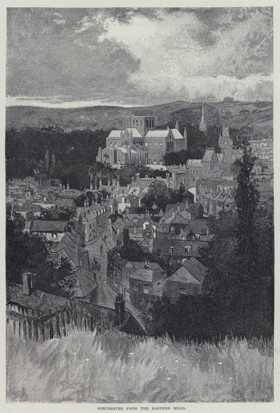Winchester, ze wschodnich wzgórz (lito) autorstwa English School