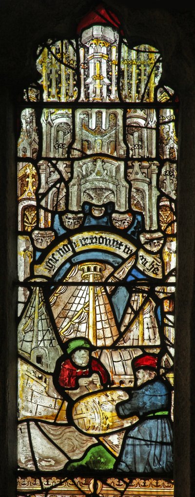 Okno s2 przedstawiające historię Arki Noego: ładowanie autorstwa English School