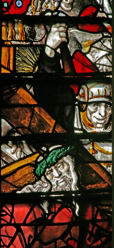 Okno w13 przedstawiające Via Crucis autorstwa English School