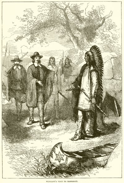 Winslows Wizyta w Massasoit autorstwa English School