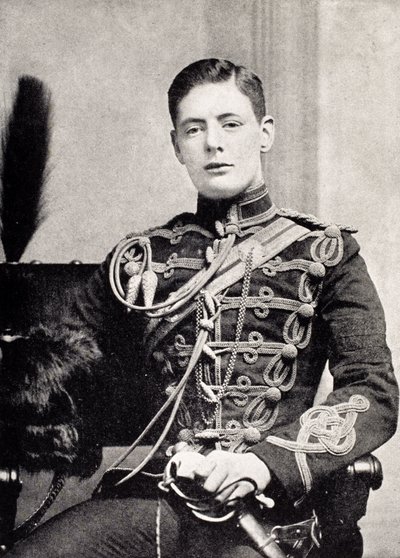 Winston Churchill jako podporucznik w 4th Queen