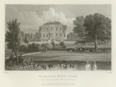 Wivenhoe Park, Essex, siedziba generała porucznika Rebow autorstwa English School