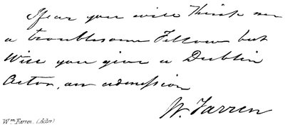 Wm Farren, (aktor) autorstwa English School