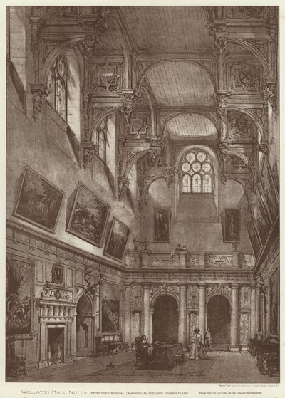 Wollaton Hall, Notts (lito) autorstwa English School