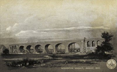 Wiadukt Wolverton, sierpień 1837 autorstwa English School