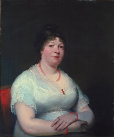 Kobieta z biżuterią z różowego kwarcu, ok. 1810-15 autorstwa English School