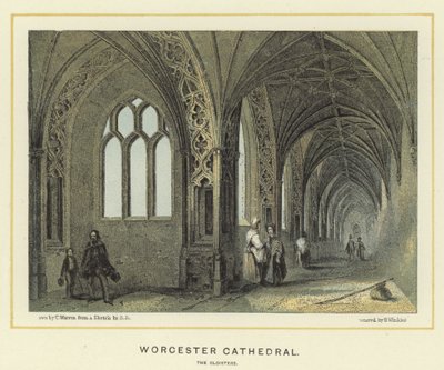 Katedra w Worcester, krużganki autorstwa English School