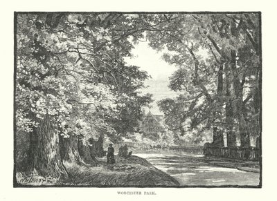 Worcester Park (grawerunek) autorstwa English School