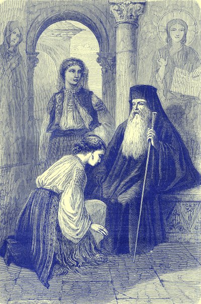 Kult w Rumunii, ilustracja z Illustrated Travels, pod redakcją H. W. Batesa, wydana ok. 1880 r. (obraz ulepszony cyfrowo) autorstwa English School