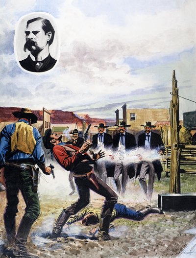 Wyatt Earp i bitwa o OK Corral autorstwa English School