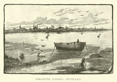 Yarmouth, patrząc na południowy wschód autorstwa English School