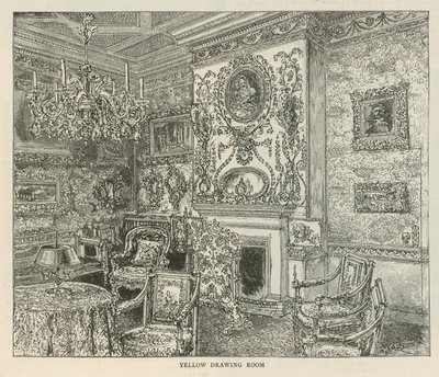 Żółty salon, Holland House autorstwa English School