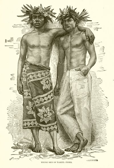 Młodzi mężczyźni z Tahiti — typy autorstwa English School