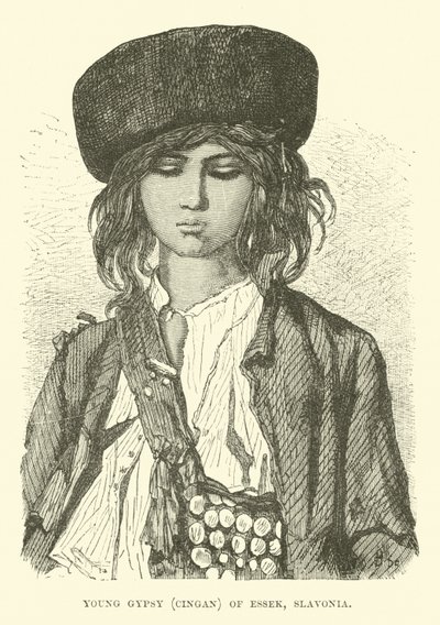 Młoda Cyganka, Cingan z Essek, Slawonia autorstwa English School