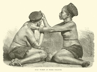 Kobiety Zulu w swojej toalecie autorstwa English School