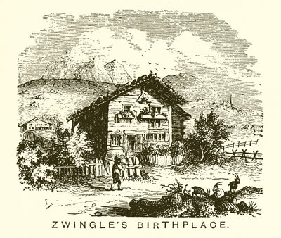 Miejsce urodzenia Zwingles autorstwa English School