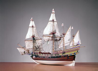 Model Elizabeth Jonas w skali 1:48 (drewno) autorstwa English School English School