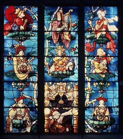 Drzewo Jessego, 1522-24 (witraż) autorstwa Engrand Leprince