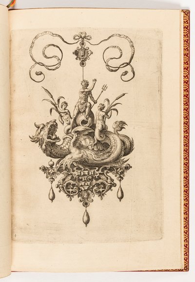 Druk, płyta 4, od Bubbles Sztuczny archetyp, część druga (wisiorki, kolczyki itp. wzory o najzręczniejszej naturze, część druga) autorstwa Engraved by Adriaen Collaert