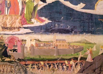 Przeklęci w czyśćcu, z „Koronacji Dziewicy”, ukończony 1454 (detal 57626) autorstwa Enguerrand Quarton