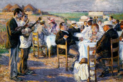 Gruby i chudy (1899, olej na płótnie) autorstwa Enrico della Lionne