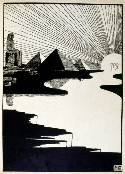 Święto Paschy, z księgi Juda z ilustracjami Efraima Mojżesza Liliena (1874-1925). Lilian uważany jest za ojca ikonografii syjonistycznej, tworzonej w stylu Jugendstil (niemieckiej secesji). Zilustrował tomik poezji biblijnej „Juda” (1900). autorstwa Ephraim Moses Lilien