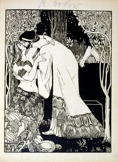 Salomona i Szeby z księgi Juda zilustrowanej przez Efraima Mojżesza Liliena (1874-1925). Lilian uważany jest za ojca ikonografii syjonistycznej, tworzonej w stylu Jugendstil (niemieckiej secesji). Zilustrował tomik poezji biblijnej „Juda” (1900). autorstwa Ephraim Moses Lilien