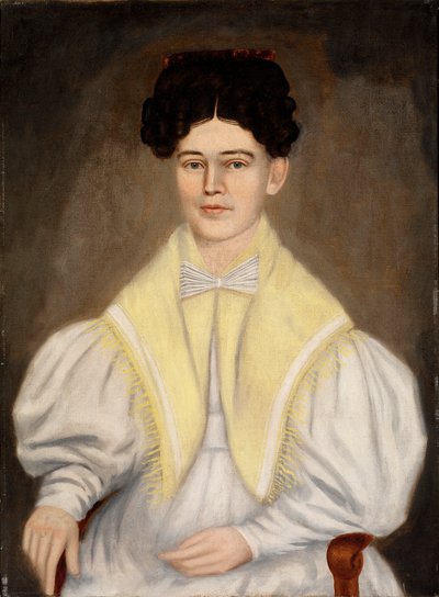 Portret kobiety z szalem autorstwa Erastus Salisbury Field