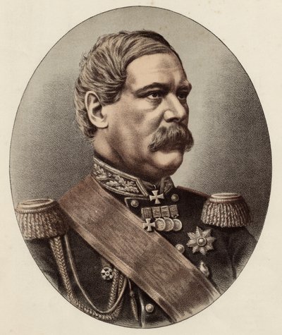 Generał Francis Edward Todleben (kolor lito) autorstwa Eraun and Cie