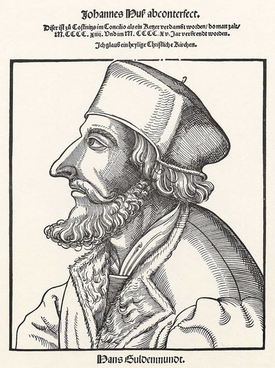 Jan Hus autorstwa Erhard Schon