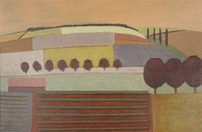 Krajobraz Roussillon autorstwa Eric Contemporary Artist Hains