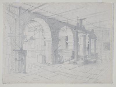 Pakowalnia, Bradford autorstwa Eric Gill