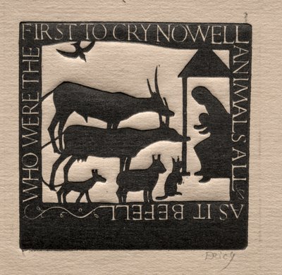 Wszystkie zwierzęta: kto pierwszy płakał Nowell? autorstwa Eric Gill