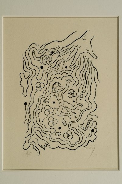 Jestem małym światem (drzeworyt) autorstwa Eric Gill