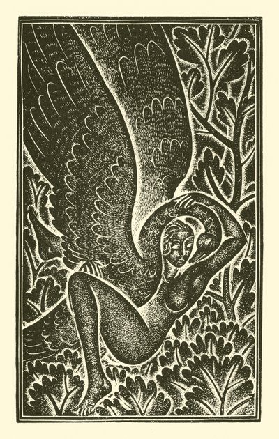 Leda kochana autorstwa Eric Gill