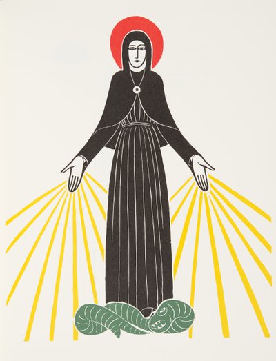 Matka Boża z Lourdes autorstwa Eric Gill