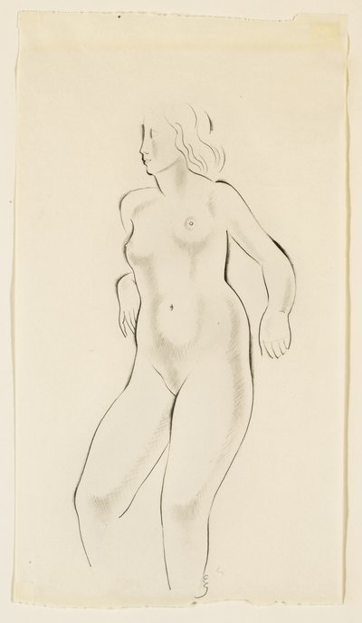 Studium aktu kobiecego autorstwa Eric Gill
