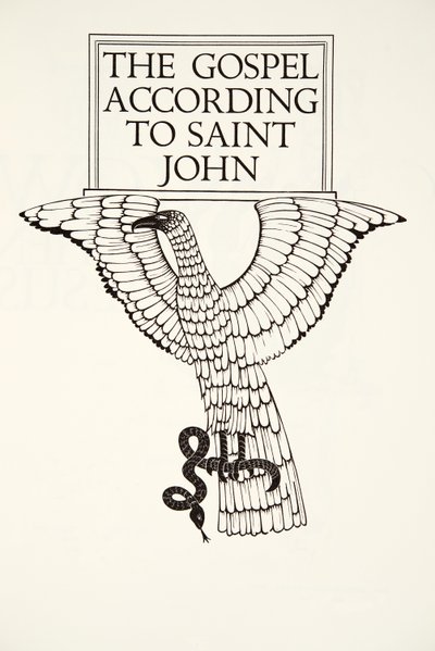 Orzeł św.Jana autorstwa Eric Gill