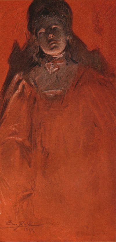 „Studium portretowe”, 1899 autorstwa Eric Pape