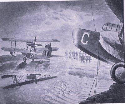 Poranek na paradzie, z książki „British Adventure” wydanej przez Collins, 1947 autorstwa Eric Ravilious