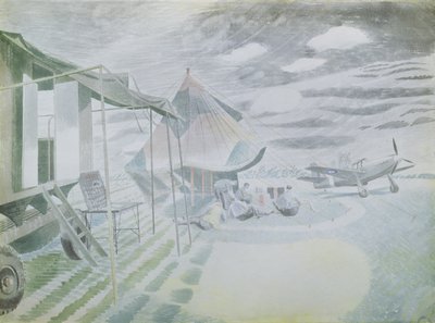 Mustang i namiot, ok. 1942 (wc) autorstwa Eric Ravilious