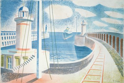 Port Newhaven autorstwa Eric Ravilious