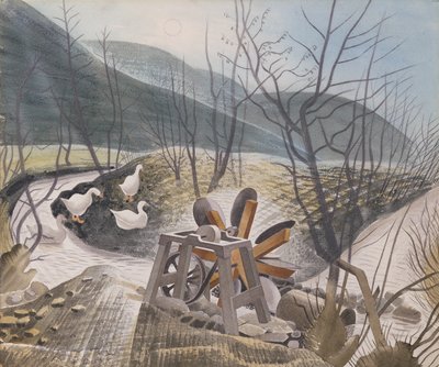 Koło wodne, 1938 autorstwa Eric Ravilious
