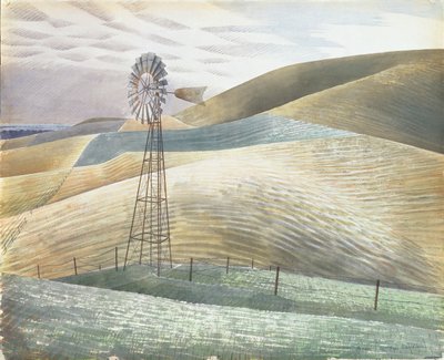 Wiatrak, 1934 autorstwa Eric Ravilious