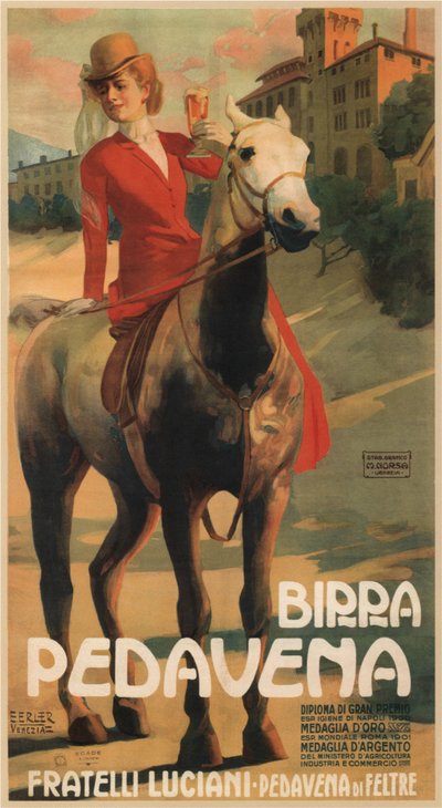 Piwo Pedavena, 1900-1910 autorstwa Erich Erler